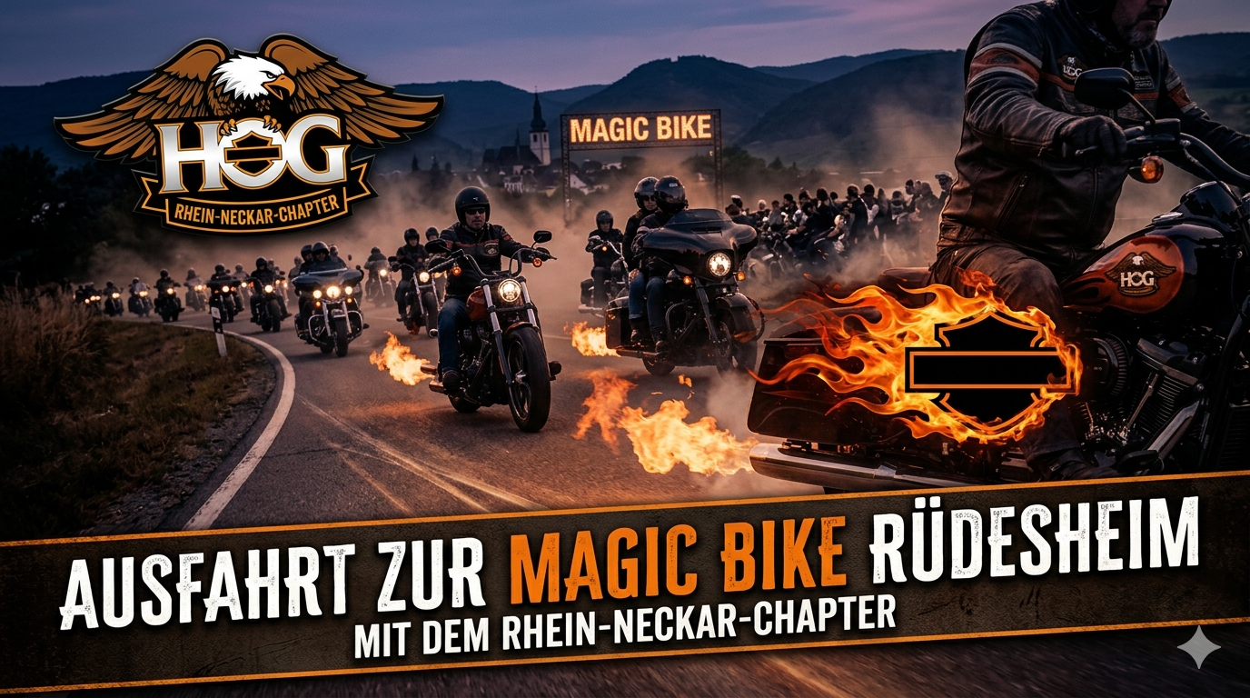 Ausfahrt HOG Rhein-Neckar-Chapter Magic-Bike Rüdesheim 2026